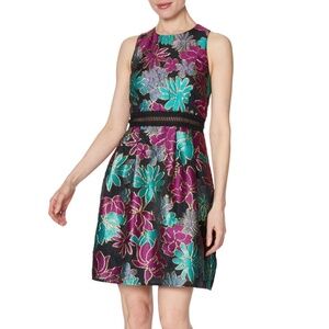 Laundry floral print fit and flare dress in multi colors size 12